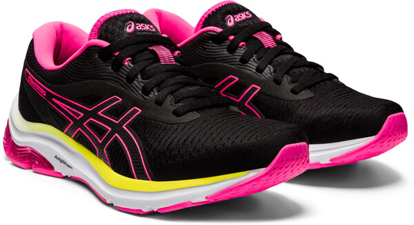 مسبح بلاستيك ASICS GEL-PULSE 12 Women's Running Shoes Black/Pink 2021 مسبح بلاستيك
